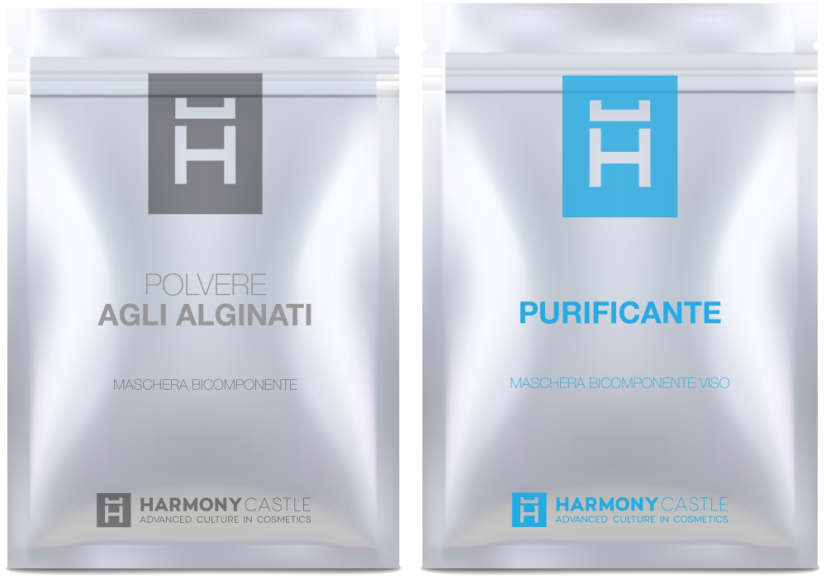 Čistící maska - na mastnou pleť, a rozšířené póry - alginátová - 6 x 100 ml + 6 x 20 g