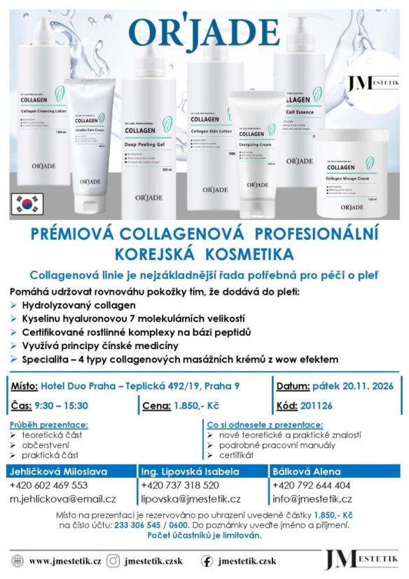 Školení - OR´JADE - 20.11. 2026