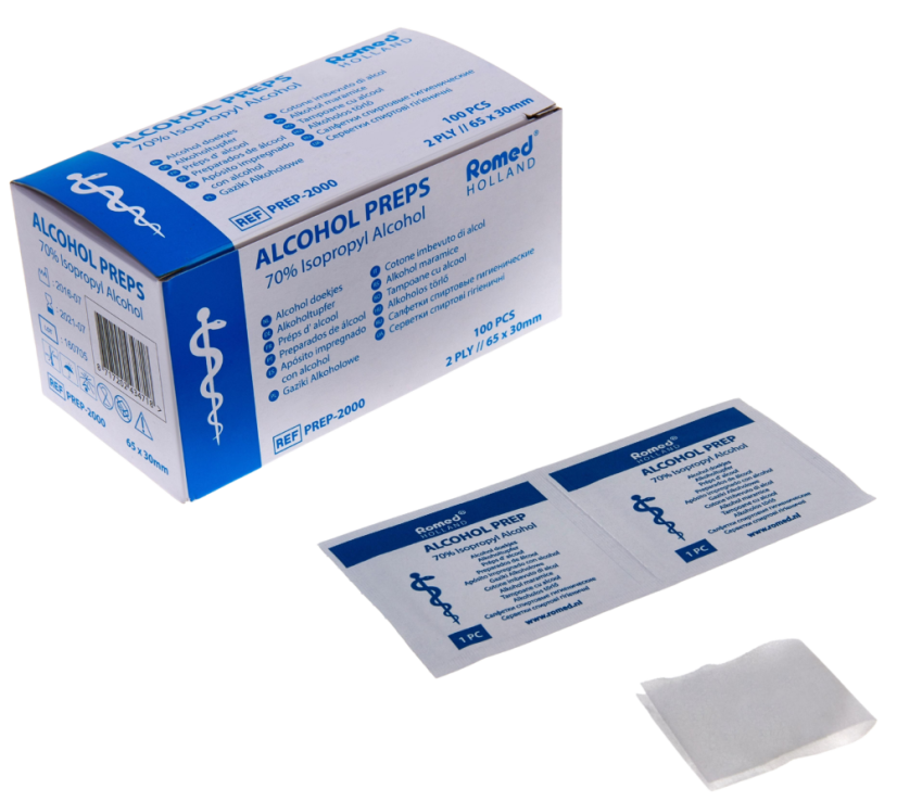 Alkoholové tampony Alcohol Preps - 100 ks