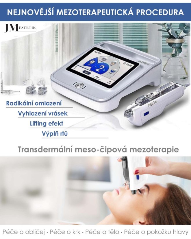Nejnovější mezoterapeutická procedura - Meso∞ ETM Mesotherapy Device