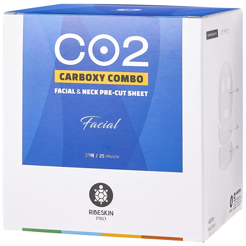 CO2 karboxy aktivní maska na obličej a krk - 25 ks