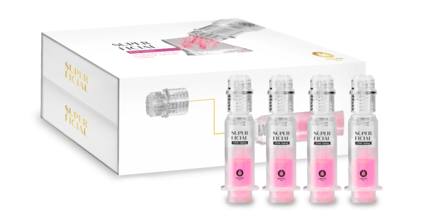 Pink aging sérum proti stárnutí s Turtlepin systémem / hloubka 0,5 mm - 4 x 5 ml