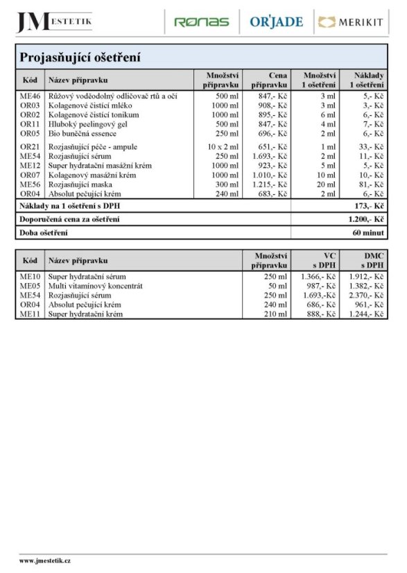 Projasňující ošetření