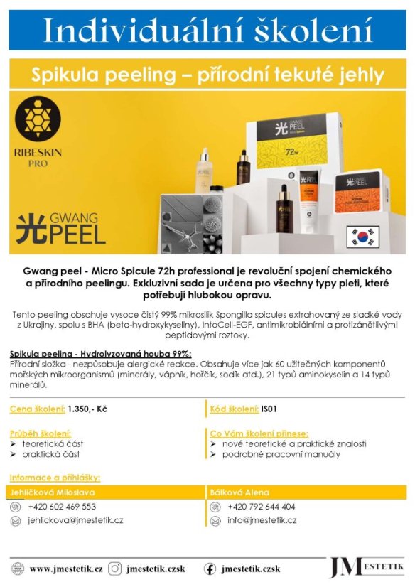 Indiduální školení - Gwang peel