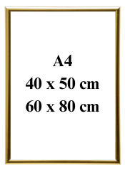 Rám na plakáty - Zlatý
