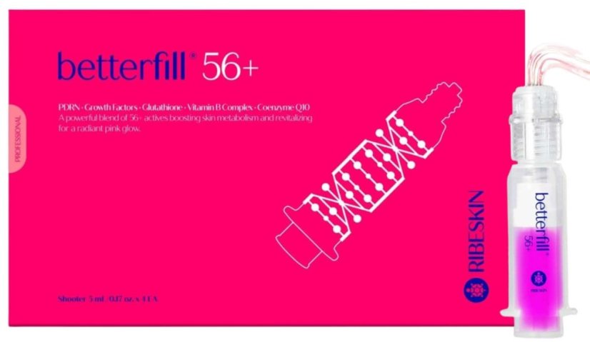 Betterfill 56+ Hydratační booster s Turtlepin systémem / hloubka 1,0 mm - 4 x 5 ml