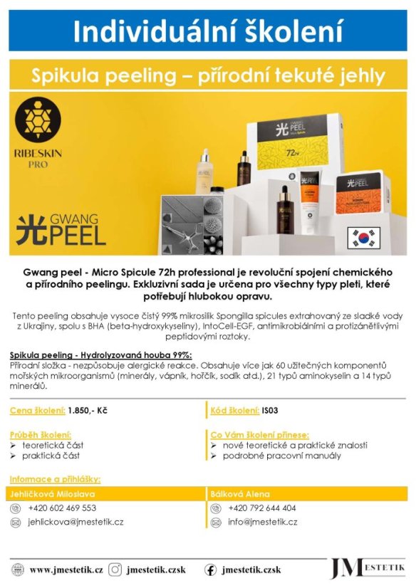 Indiduální školení - Gwang peel