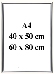 Rám na plakáty - Stříbrný