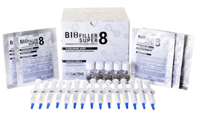 BioFiller Super 8 - profi sada na 5 ošetření + krém na domácí péči - 50 ml