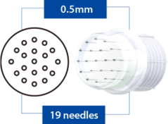 TURTLEPIN Injekční aplikátor  19 jehel / 0,5 mm / 32 G - 20 ks