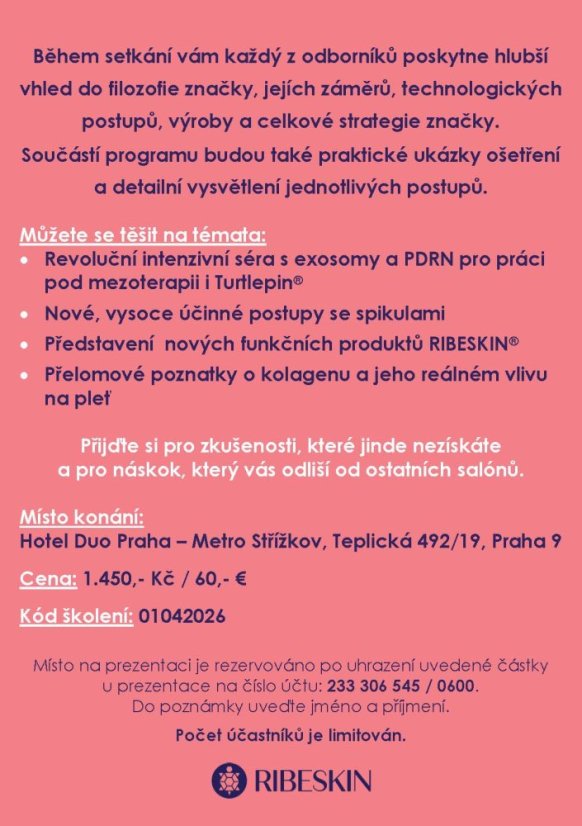 Ribeskin - odborná prezentace